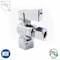 Thrifco Plumbing 1/2 Inch FIP x 1/4 Inch Comp Quarter Turn Brass Angle Stop Valve 4406458 - alternate 1